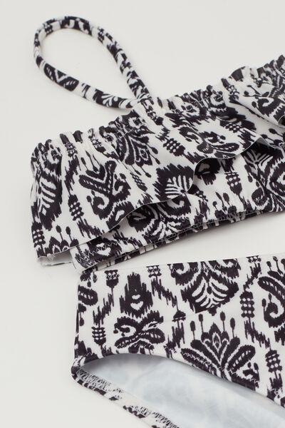 Black Two-Piece Swimsuit, Kids Girls, 5701_896Y, large image number 1