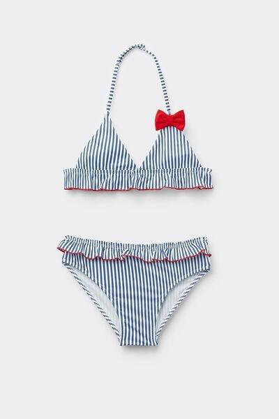 Multicolour Two-Piece Swimsuit, Kids Girls, , large image number 0