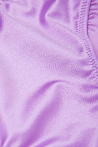 Lilac Shiny Glam Adjustable Shoulder Straps Bikini Set, Kids Girls, 5701_288Z, large image number 2