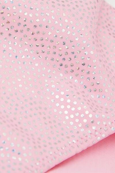 Pink Silver Polka Dot Bikini Set, Kids Girls, 5701_291Z, medium