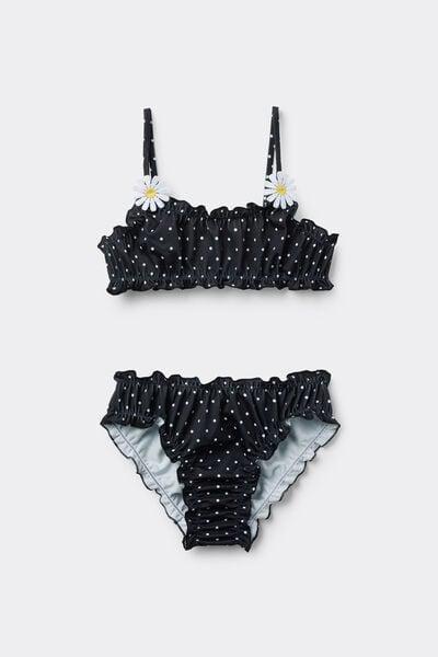 NERO ST.POIS Girls&acirc;&euro;&trade; Polka Dot Bikini Bralette and Bottoms, 5701_566Z, medium
