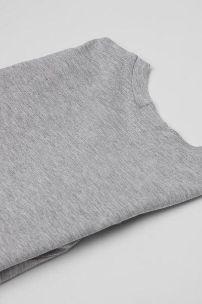 Grey Printed Long Sleeve Cotton Top, Kids Girls, 5701_848Y, medium