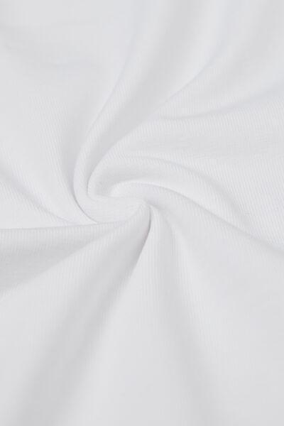 White Thin Shoulder Tank Top, Kids Girls, White, large image number 4