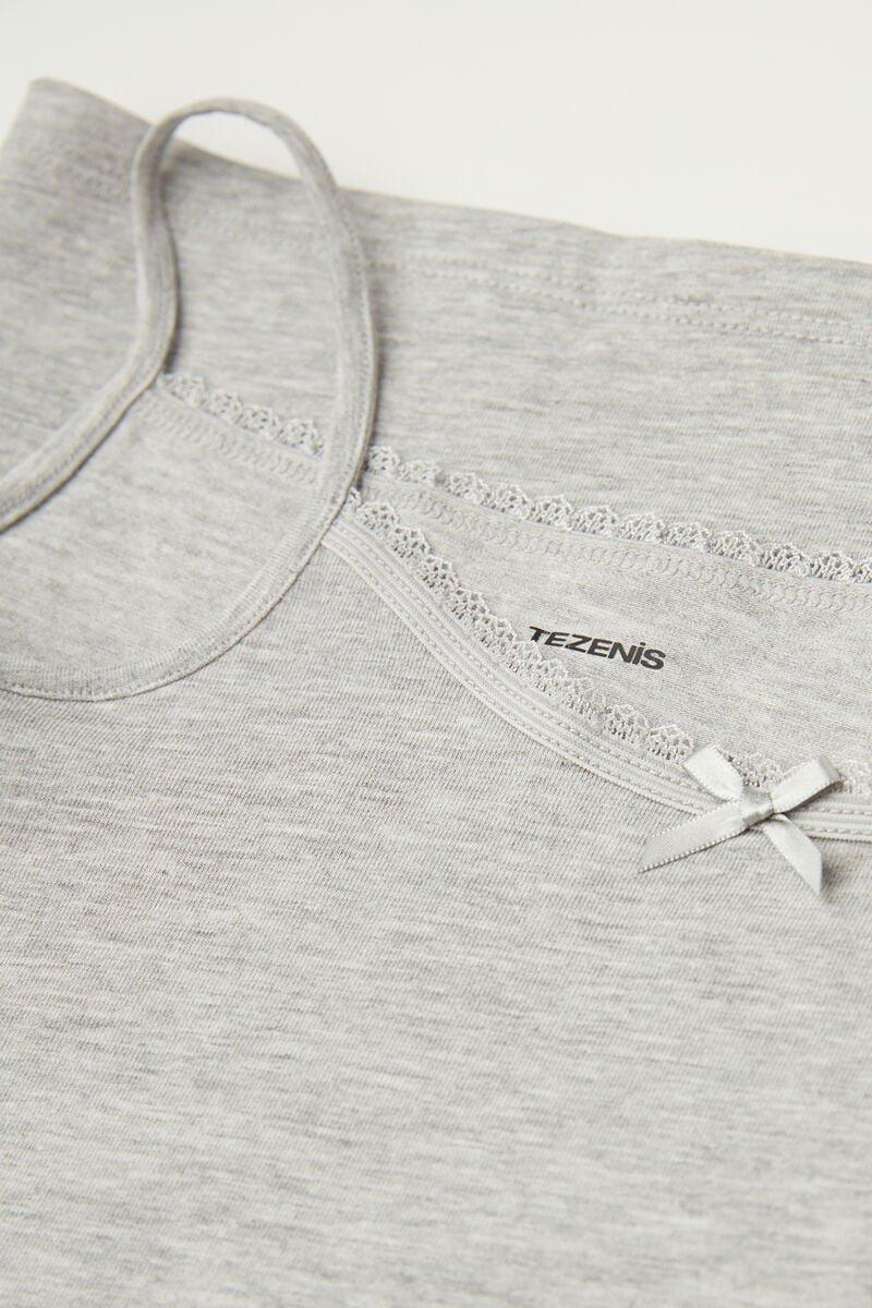 Tezenis - Grey Cotton Tank Top, Kids Girls