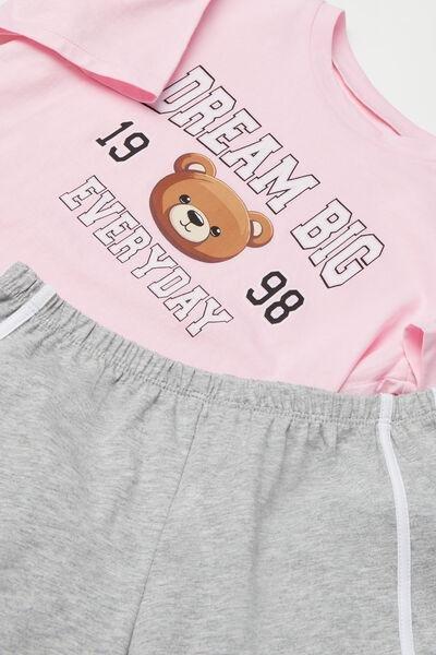 Pink Printed Pyjama Set , Kids Girls, 5701_600Y, large image number 1