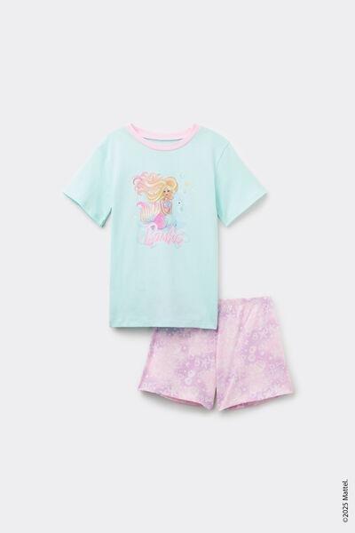 Multicolour Barbie Print Pyjama Set, Kids Girls, 5701_582Y, large image number 3