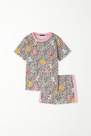 Tezenis - Multicolour Animal Print Pyjama Set, Kids Girls