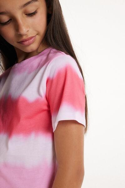 Pink Tie-Dye Pyjama Set, Kids Girls, , large image number 3