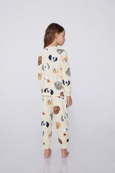SAND STAMPA CANI PYJAMAS LONG SLEEVE INTERLOCK DOG PRINT Minime, 5701_950Y, large image number 2