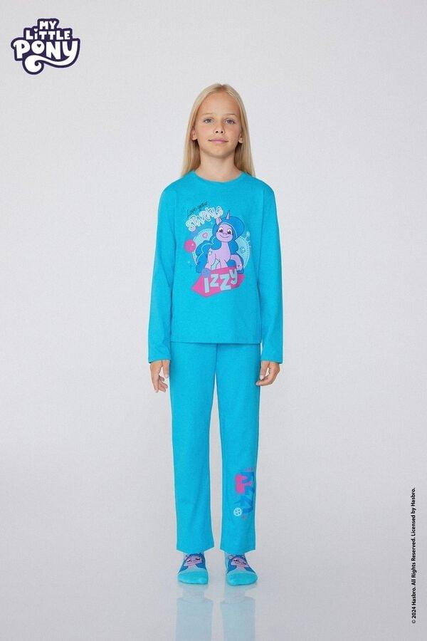 Blue My Little Pony Glitter Pyjamas Set, Kids Girls, 5701_051Y, large image number 0