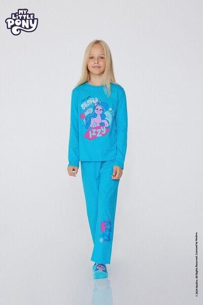 Blue My Little Pony Glitter Pyjamas Set, Kids Girls, 5701_051Y, large image number 1
