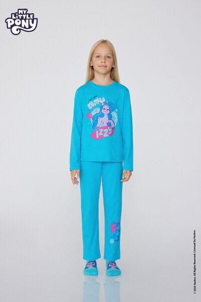 Blue My Little Pony Glitter Pyjamas Set, Kids Girls, 5701_051Y, large image number 3