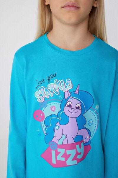 Blue My Little Pony Glitter Pyjamas Set, Kids Girls, , large image number 5
