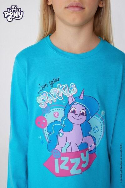 Blue My Little Pony Glitter Pyjamas Set, Kids Girls, 5701_051Y, large image number 5