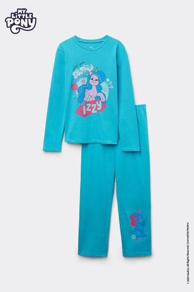 Blue My Little Pony Glitter Pyjamas Set, Kids Girls, 5701_051Y, large image number 6