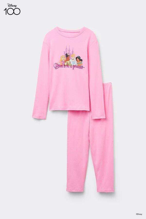Pink Printed Pyjamas Set, Kids Girl, , large image number 2