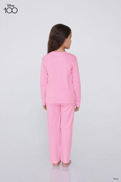 Pink Printed Pyjamas Set, Kids Girl, , large image number 4