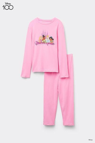 Pink Printed Pyjamas Set, Kids Girl, , large image number 6