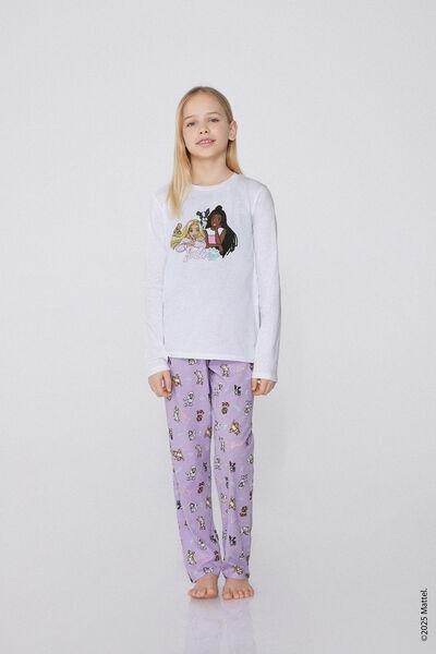 Multicolour Printed Pyjama Set, Kids Girls, 5701_346Y, medium