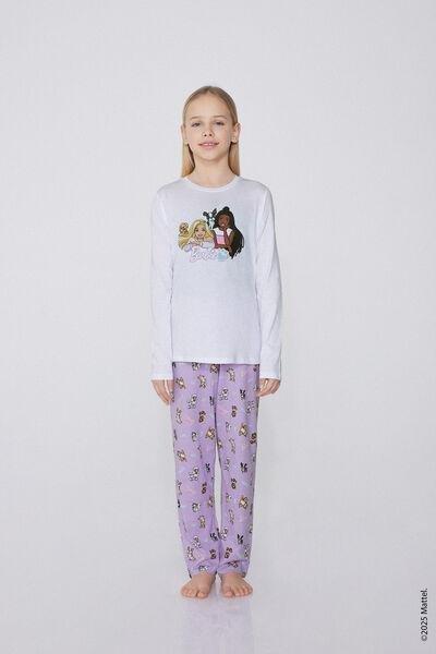 Multicolour Printed Pyjama Set, Kids Girls, 5701_346Y, medium