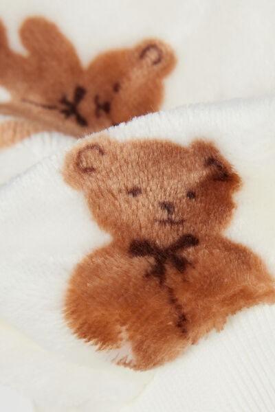 LATTE STAMPA ALLOVER TEDDY Girls&acirc;&euro;&trade; Long Fleece Pyjamas with Bear Print, 5701_640Z, large image number 2