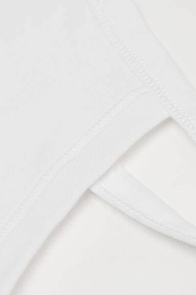 White Basic Bra, Kids Girls, White, large image number 2