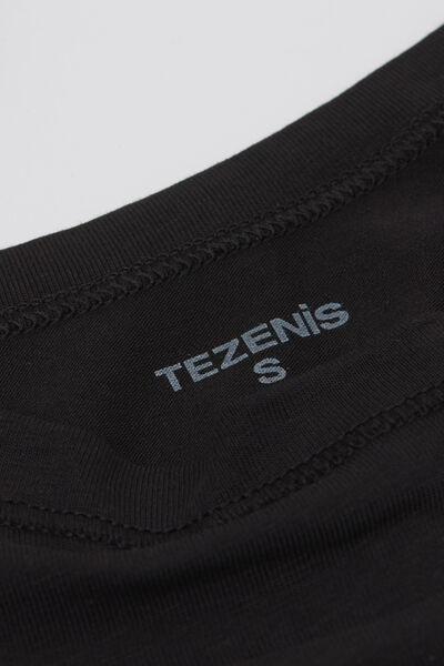 Black Basic Cotton Bralette, Kids Girls, Black, large image number 1