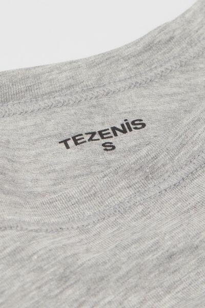 Grey Basic Cotton Bralette, Kids Girls, Light Grey Blend, medium