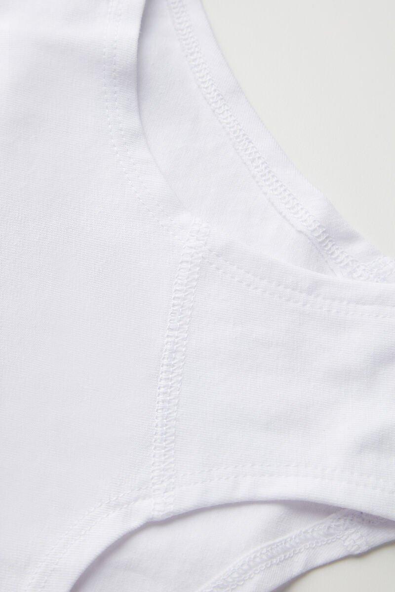 White Cotton French Knickers, Kids Girls, , large image number 1