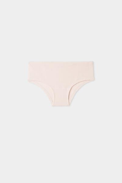 Pink Cotton French Knickers, Kids Girls, , large image number 0