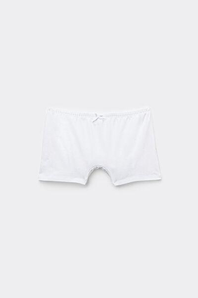 White Cotton Shorty, Kids Girls, , large image number 0