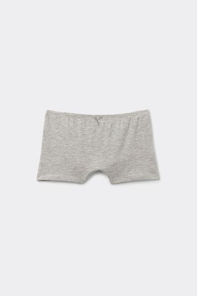 Grey Cotton Shorty, Kids Girls, , medium