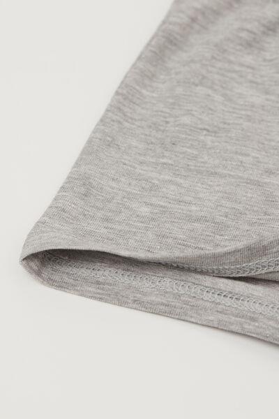 Grey Bow Detail Shorts, Kids Girls, Light Grey Blend, medium