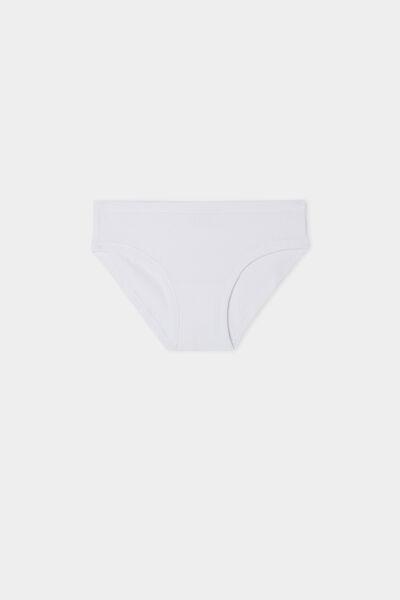 White Basic Cotton Briefs, , large image number 0