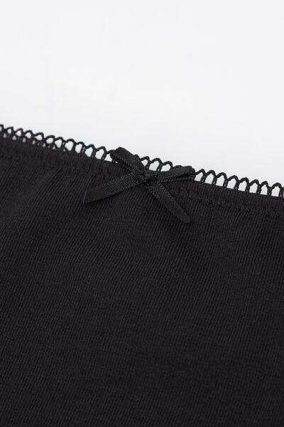 Black Basic Briefs, Kids Girls, Black, large image number 3