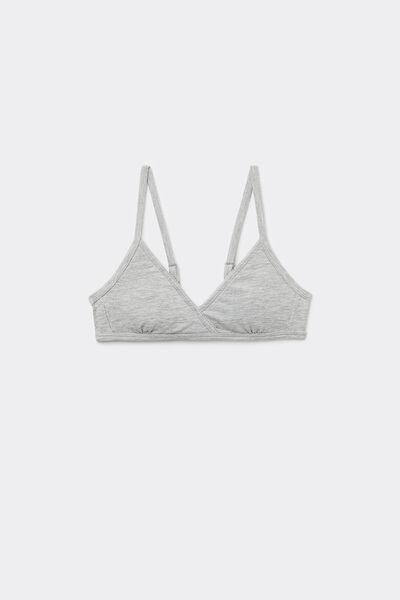 Grey Triangle Bralette, Kids Girls, , medium