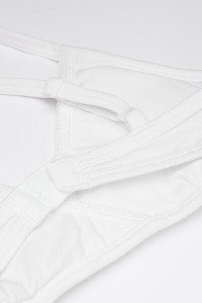 White Removable Padding Triangle Bra , Kids Girls, White, large image number 1