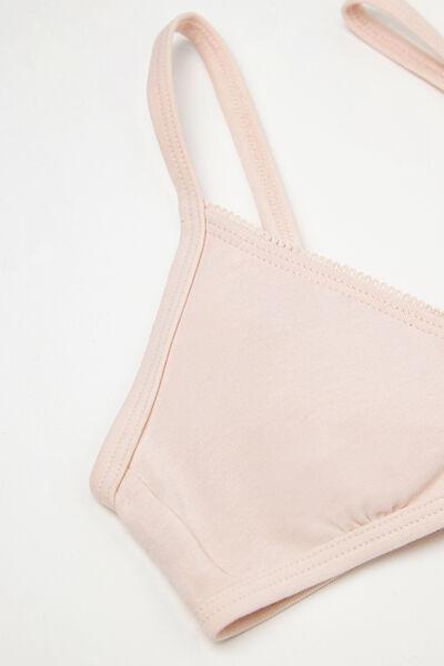 Pink Crossover Triangle Bra , Kids Girls, Love Pink, medium