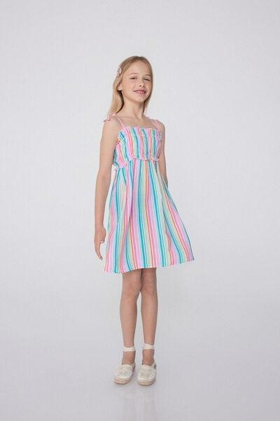 Multicolour Narrow Shoulder Straps Dress, 5701_511Y, large image number 0