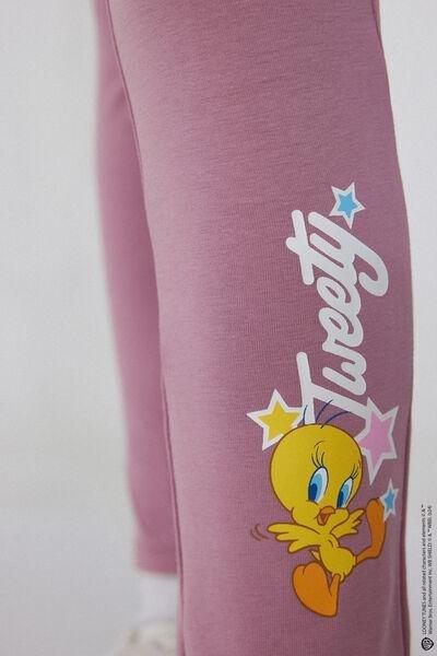 Pink Printed Leggings, Kids Girls, 5701_025Y, large image number 3