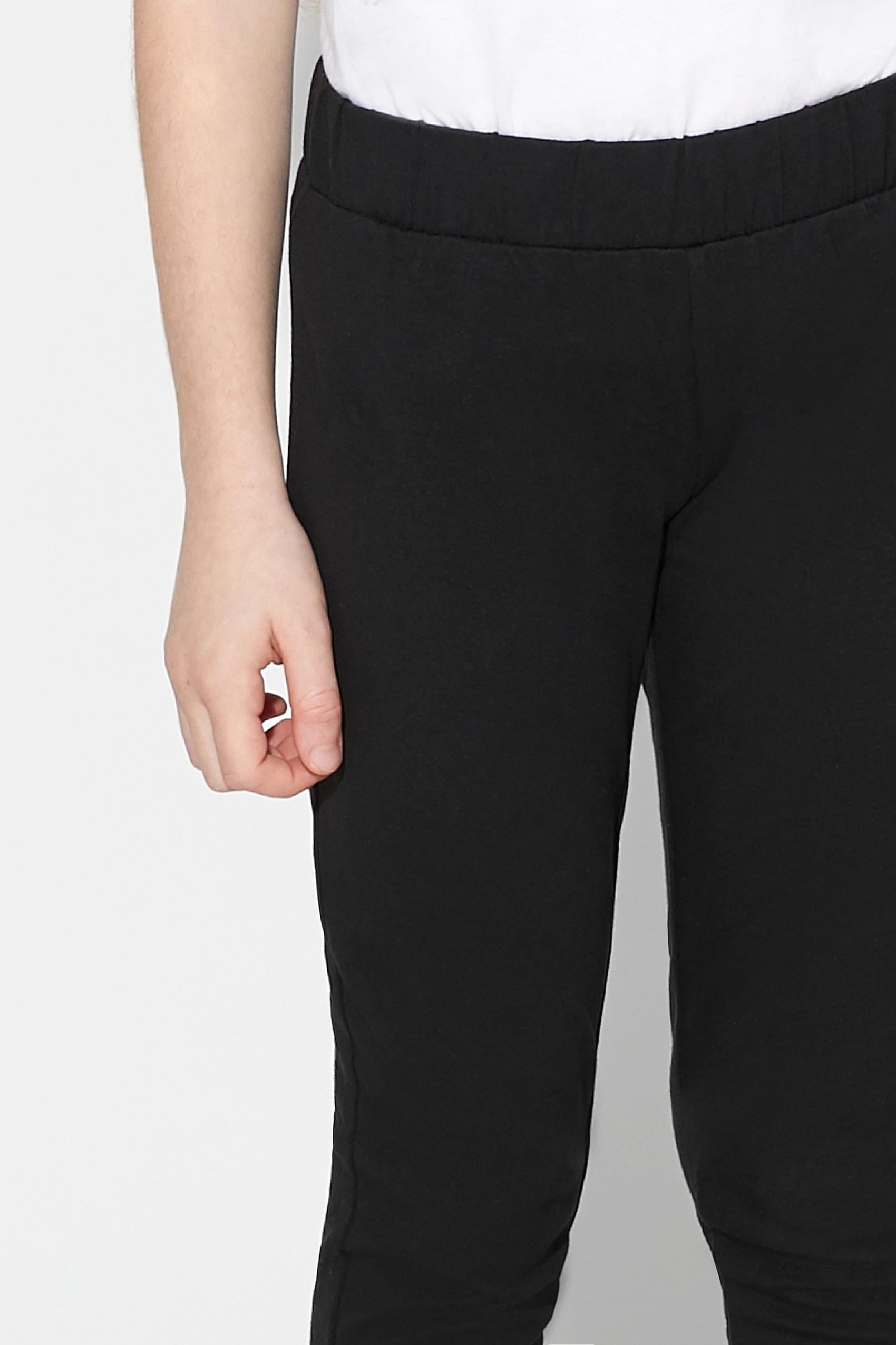 Black Stretch Leggings, Kids Girls, , large image number 6