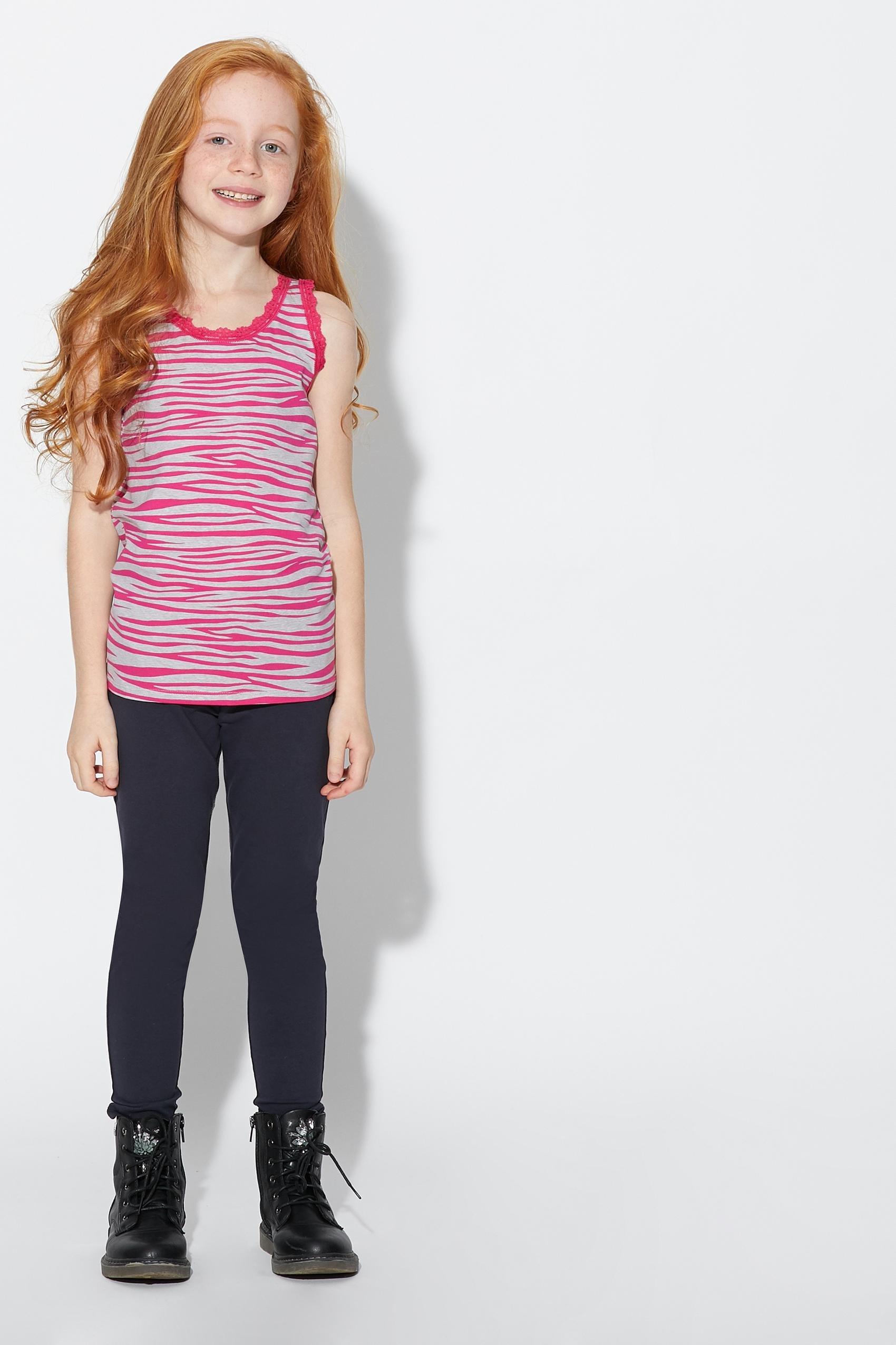 SAFFRON BLUE Stretch Cotton Leggings, , large image number 0