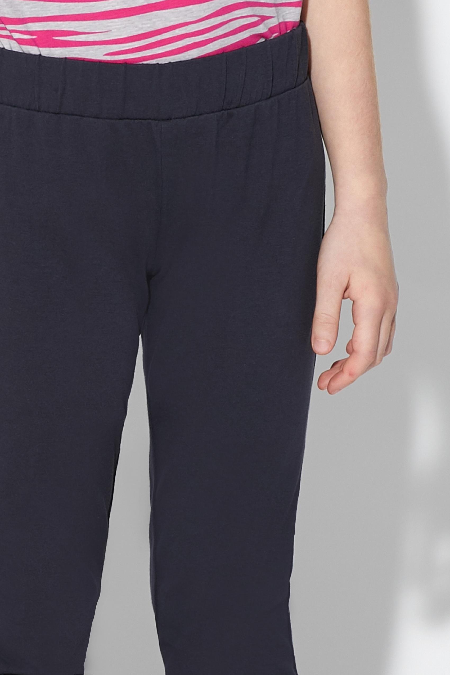 SAFFRON BLUE Stretch Cotton Leggings, , large image number 4