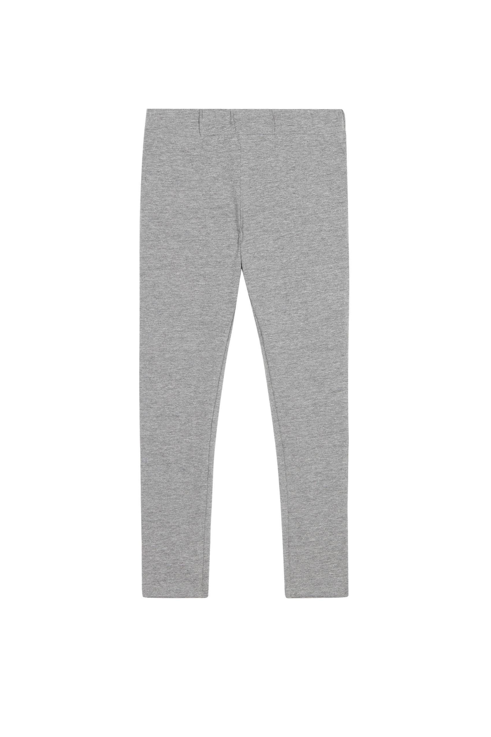 Grey Stretch Cotton Leggings, , large image number 0
