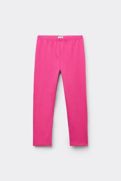 FUXIA MAGENTA Stretch Cotton Leggings, , large image number 0