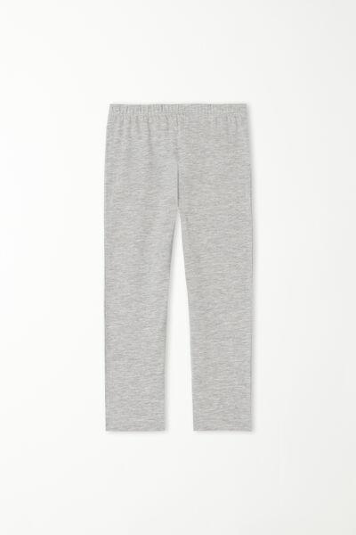 Grey Capri Leggings, Kids Girls, , large image number 4