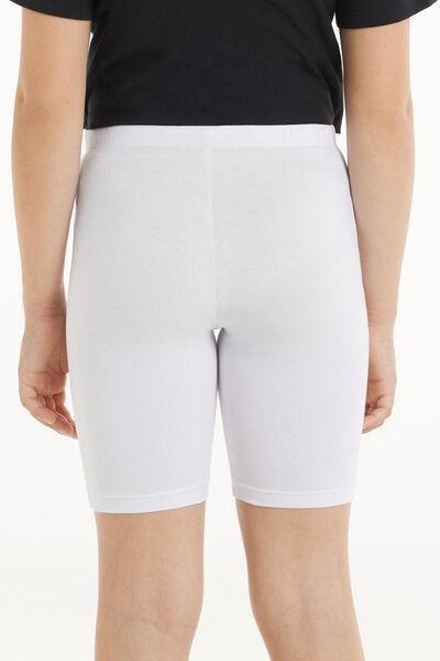 Elastic Waist Tights, Kids Girls , White, , large image number 2