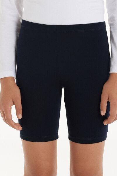 Elastic Waist Tights, Kids Girls , Black, , large image number 0