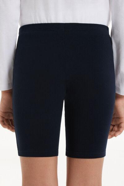 Elastic Waist Tights, Kids Girls , Black, , large image number 2