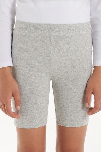 Elastic Waist Tights, Kids Girls , Grey, , large image number 0